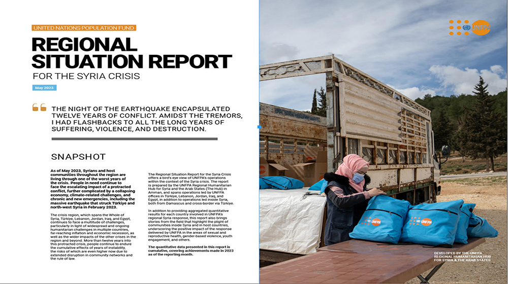 UNFPA Regional Situation Report for the Syria Crisis — May 2023