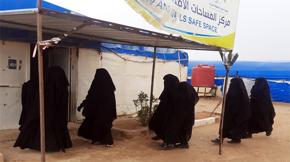 The Women’s and Girls’ Safe Space (WGSS) managed by Al Yamameh  in Al Hol camp, North-east Syria (NES)