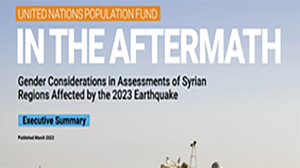 IN THE AFTERMATH - Gender Considerations in Assessments of Syrian Regions Affected by the 2023 Earthquake "Executive Summary"