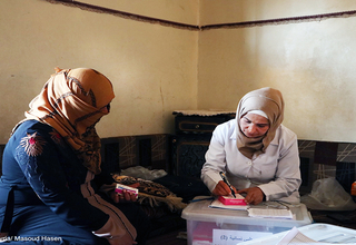 The medical mobile team provides women and girls with lifesaving reproductive health services and Gender-Based Violence interv
