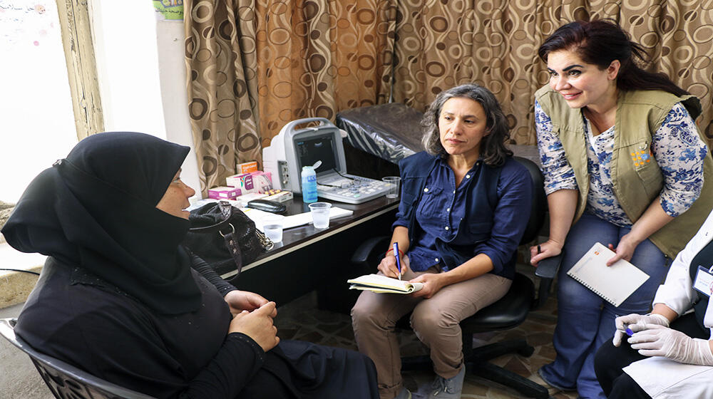 EU & UNFPA staff are in the field speaking to women about their dire needs. ©UNFPA- Syria