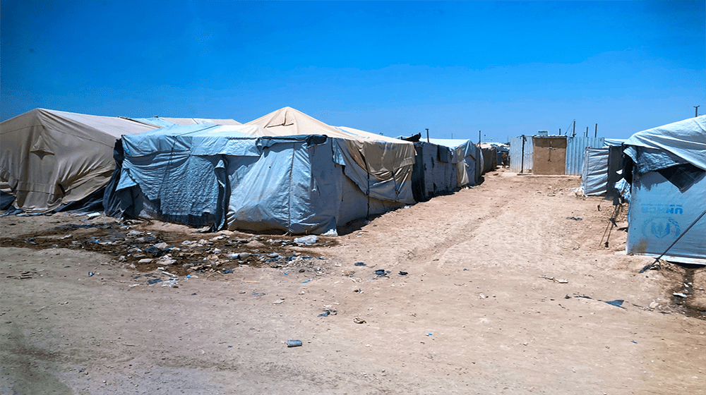 Al Hol Camp has located approximately 45 km from Al Hasakah City, in North East Syria