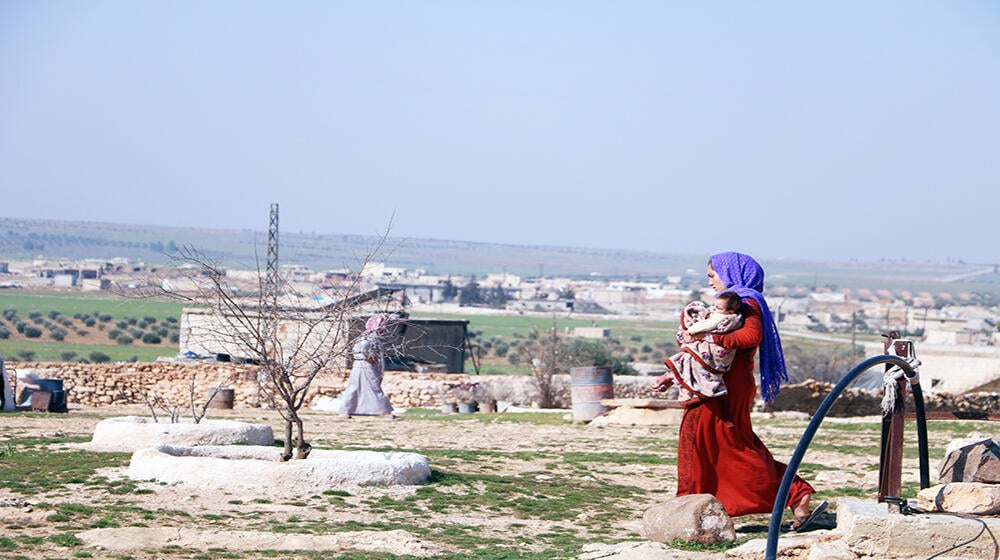 UNFPA through its local partner, SFPA, provide women and girls in rural #Idleb in #northwestern Syria with reproductive health c