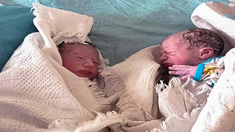 Fatima’s New Born Twins UNFPA_ Syria, Massoud Hassan