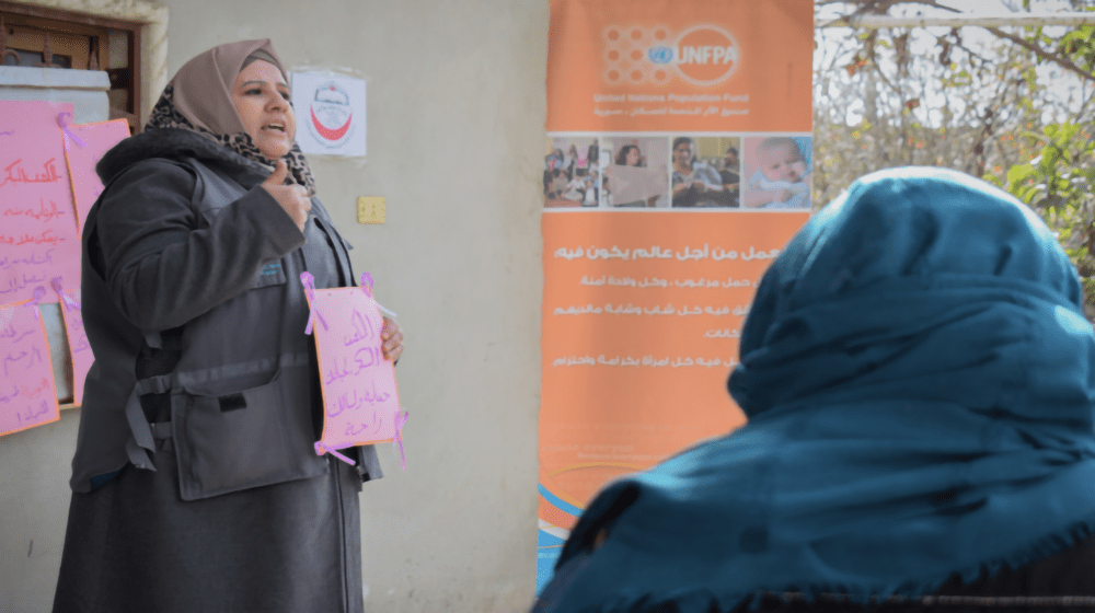 Yousra, a Midwife from Syria © Basheer Sijary for UNFPA
