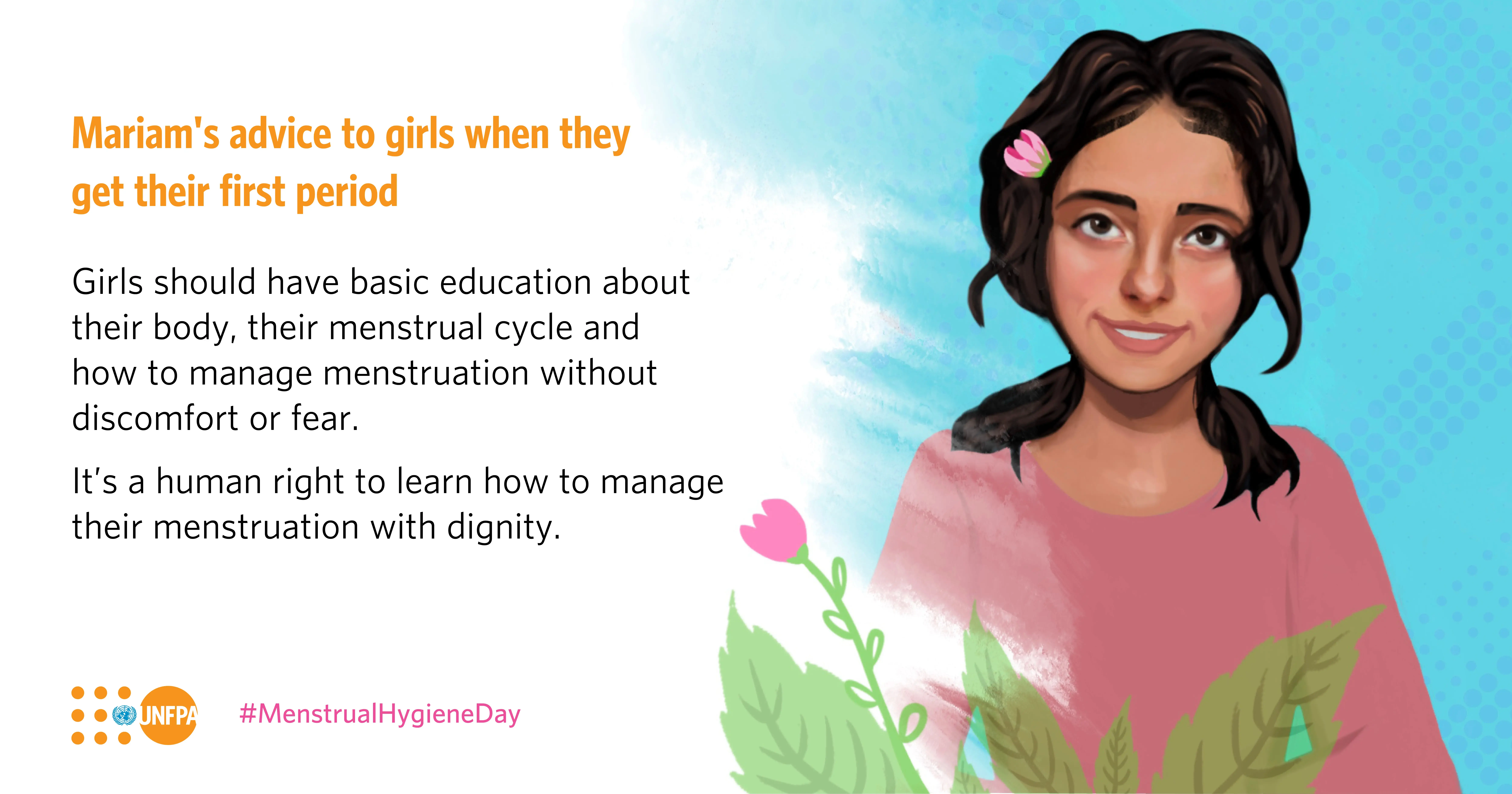 Women and girls share their first experiences with menstruation