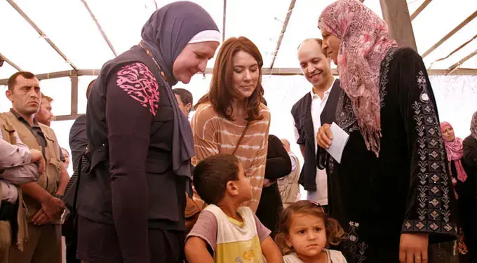 UNFPA Patron, H.R.H. Crown Princess Mary of Denmark, Visits Syrian Refugees in Jordan