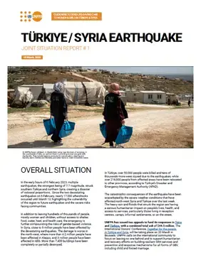 Türkiye-Syria Earthquake Joint Situation Report # 1